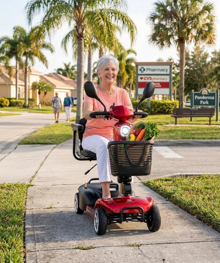 Foldable mobility scooter travel guide