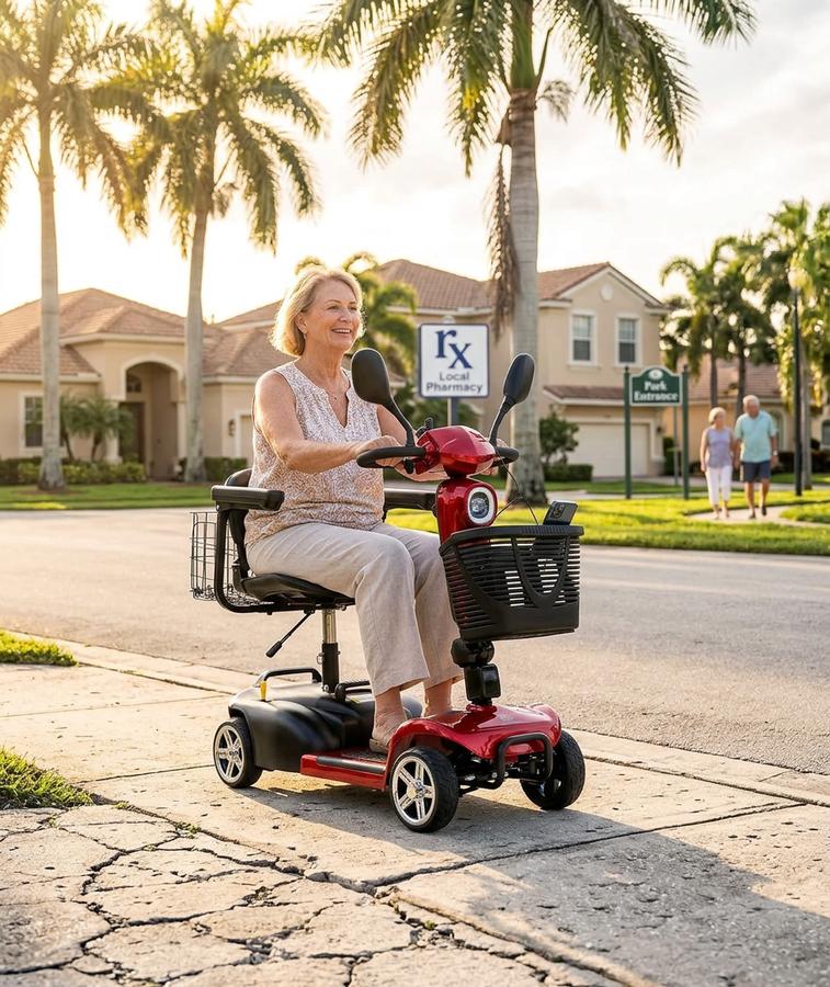 Senior mobility scooter outdoor guide