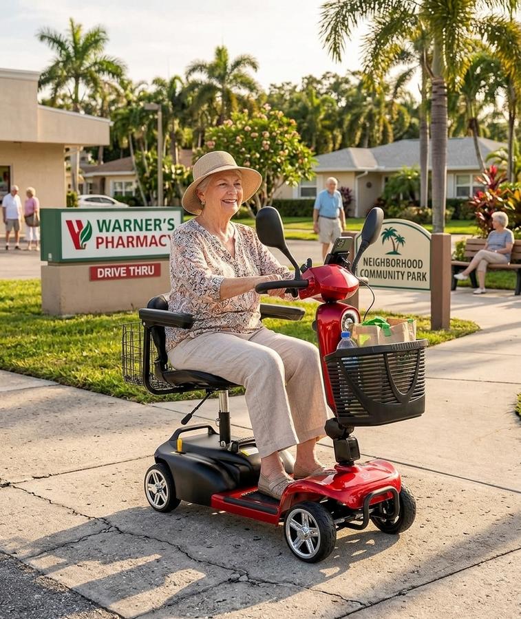 Hubbfq X-03 Premium scooter in park